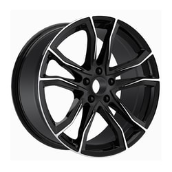 8.5X20" PCD5X112 AGT Wheels 20173-1 ET66.6 Black Diamond 66.6 mm