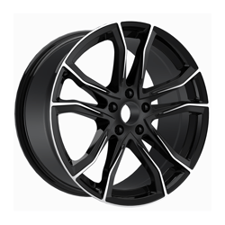 8.5X20" PCD5X120 AGT Wheels 20173-1 ET72.6 Black Diamond 72.6 mm
