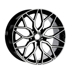 8.0X18" PCD 5x112 Truva Wheels 170 Black Finish ET35 66.45 mm