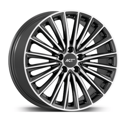 9.0X18" PCD 5X112 AGT Wheels 18269-2 ET48 66.60 mm Titan Diamond