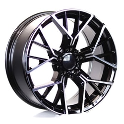 9.0X18" PCD 5X112 Kormetal DY718 BLACK DIAMOND ET37 66.6 mm