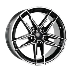 9.0X18" PCD5X112 STW Wheels 824 ET45 Black Diamond 66.6 mm