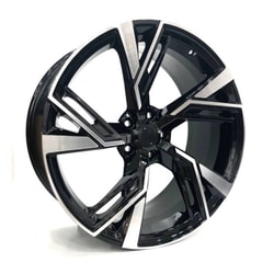 9.0X20" PCD 5X112 EMR Wheels EMR-A277-03 BLACK DIAMOND ET45 66.45 mm