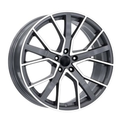 9.0X20" PCD 5X112 EMR Wheels EMR-DY830-02 GUN METAL DIAMOND ET35 66.45 mm