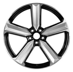 9.0X20" PCD 5X112 Sonic 02S1027 ET35 66.45 mm Deep Black Silver Diamond