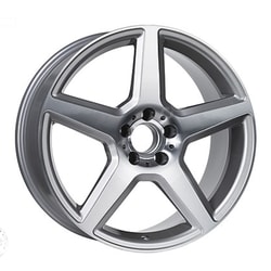 9.5X19" PCD 5X112 Arceo Wheels A373 SILVER DIAMOND ET43 66.6 mm