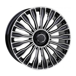 9.5X19" PCD 5X112 RC 329 BLACK DIAMOND ET48 66.6 mm