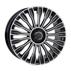 9.5X19" PCD 5X112 RC 329 BLACK POLISH ET48 66.6 mm