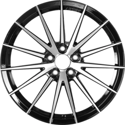 9.5X19" PCD 5X114.3 Arceo Wheels ARC-S1012-30 ET42 Black Diamond Lisbon 73.1 mm