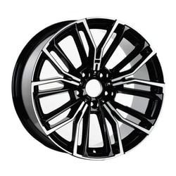 9.5X19" PCD 5X120 AGT Wheels 19181-2  ET40 72.6 mm Black Diamond