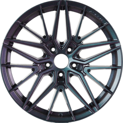 9.5X19" PCD 5X120 Arceo Wheels ARC-19193-46 ET37 Midnight Purple Sevilla 72.6 mm