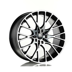 9.5X19" PCD 5X120 EMR Wheels EMR-A197-01 BLACK DIAMOND ET40 72.6 mm