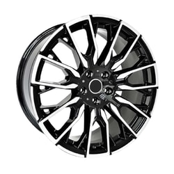 9.5X19" PCD 5X120 RC 365 BLACK POLISH ET40 72.6 mm