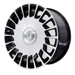 9.5X20" PCD5X112 Kormetal 1112 ET48 Black Diamond 66.6 mm