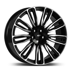 9.5X22" PCD 5X120 AGT Wheels 22188 ET48 72.60 mm Black Diamond