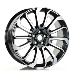 9.5X22" PCD 5X120 EMR Wheels EMR-A959-03 GUN METAL DIAMOND ET45 72.6 mm