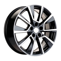9.0X18" PCD 5x112 Kormetal Jant DY1078 Black Diamond ET48 66.6 mm