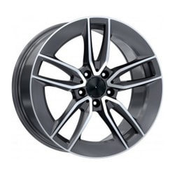 9.0X18" PCD 5x112 Kormetal Jant DY388 Gun Metal Grey Diamond ET48 66.6 mm