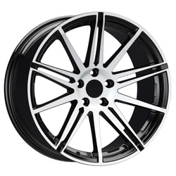 9.5X19" Arceo Wheels ARC 19200 Mallorca Black Diamond PCD 5x120 ET37