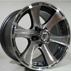 8.0X16" PCD 5x120 Powcan Jant BK-5537 Black Machined ET25 CB65.1 mm