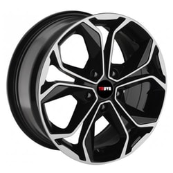 6.0X14" PCD 4x100 Truva Wheels 265 Black Finish ET35 67.1 mm