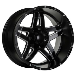 12.0X20" PCD 5X139.7 EMR Wheels 5567-01 ET44 110 mm Matt Black