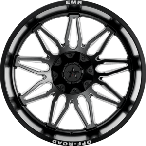 12X20" PCD 6X139.7 EMR Wheels EMR-633-01 ET44 106.1 mm Matt Black Milling