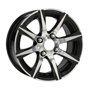 5.5X13" PCD4X100 AGT Wheels 366 ET28 Black Diamond 67.1 mm
