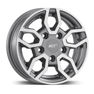 6.0X10" PCD 5x112 AGT Wheels 10093 ET-4 66.60 mm Antrasit Diamond