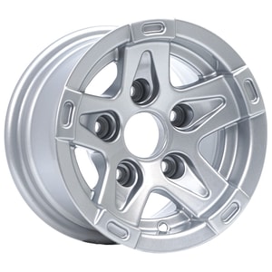 6.0X10" PCD 5X112 AGT Wheels 90 ET-4 Full Silver 66.60 mm
