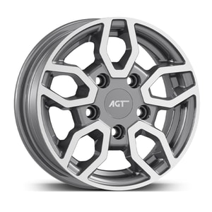 6.0X12" PCD 5X112 AGT Wheels 12093-4 ET22 66.60 mm Antrasit Diamond