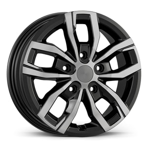 6.0X16" PCD 5X118 AGT Wheels 16275 ET68 71.10 mm Gloss Black Diamond