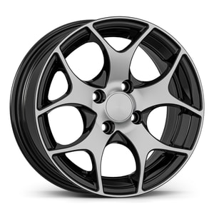 6.5X15" PCD 4X100 AGT Wheels 01919 67.10 mm Black Diamond