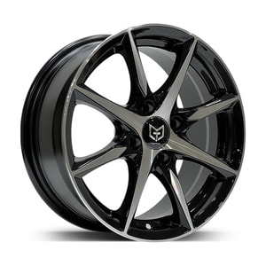 6.5X15" PCD 4X100 Tork TRK-3210 ET35 Black Machined 73.1 mm