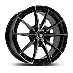 6.5X15" PCD 4X100 Tork TRK-3367 ET35 Black Machined 73.1 mm