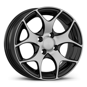 6.5X15" PCD 4X108 AGT Wheels 15019 ET25 67.10 mm Gloss Black Diamond