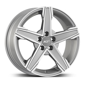 6.5X15" PCD 4X108 AGT Wheels 15256  ET25 67.1 mm SILVER DIAMOND