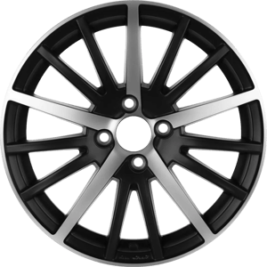 6.5X15" PCD 4X108 CMS CMS-465-06 ET38 Diamond Matt Black 67.2 mm