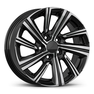 6.5X15" PCD 5X114 AGT Wheels 15237 60.10 mm Gloss Black Diamond