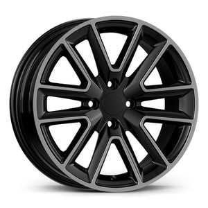 6.5X16" PCD 4X100 AGT Wheels 16274 ET37 66.10 mm Gloss Black Diamond