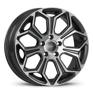 6.5X16" PCD 5X100 AGT Wheels 16263 67.10 mm Titan Diamond