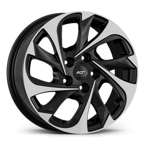 6.5X16" PCD 5X108 AGT Wheels 16048 ET37 67.10 mm Gloss Black Diamond