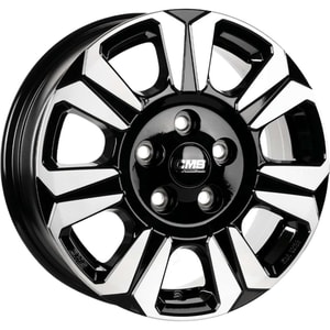 6.5X16" PCD 5X130 CMS CMS-1239-02 ET60 Diamond Black Gloss 89.1 mm