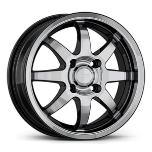 6.5X16" PCD 5X98 AGT Wheels 15025 ET36 58.10 mm Gloss Black Diamond