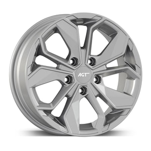 6.5X16" PCD4X100 AGT Wheels 16163 ET38 Full Silver 67.1 mm