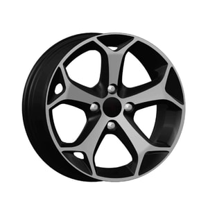 6.5X16" PCD4X108 Kormetal 316 ET40 Black Diamond 63.4 mm