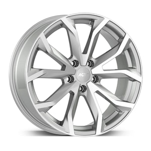 7.0X16" PCD 4X100 AGT Wheels 634 ET35 67.10 mm Silver Diamond