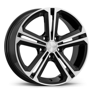 7.0X16" PCD 5X112 AGT Wheels 16291 ET40 57.10 mm Gloss Black Diamond