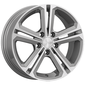7.0X16" PCD 5X112 AGT Wheels 57.10 mm ET45 Silver Diamond