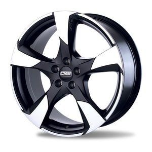 7.0X16" PCD 5X112 CMS CMS-607 ET45 Black Machined 72.6 mm